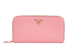 Prada Long Wallet, &pound;290, Accessories, Pink, Leather, Front view